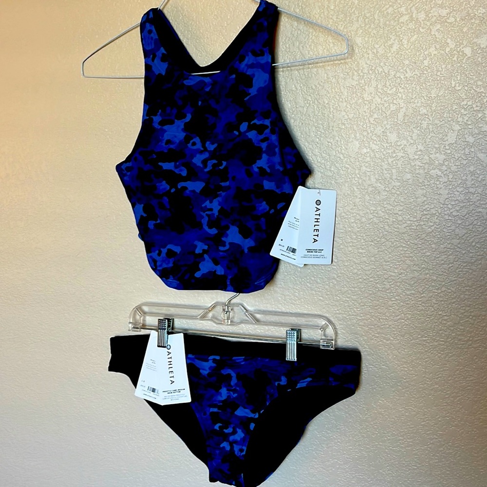 Athleta bikini - Long Line Conscious Crop top & Freestyle bottoms.